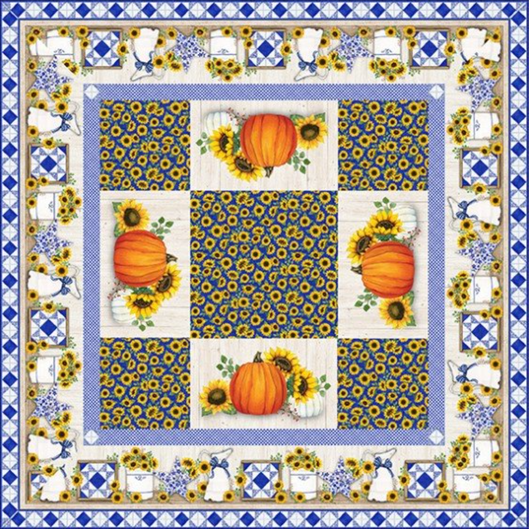 Autumn Gathering by Northcott, Four Placemat Table Topper Pattern