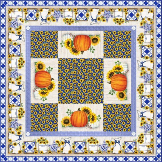 Autumn Gathering by Northcott, Four Placemat Table Topper Pattern