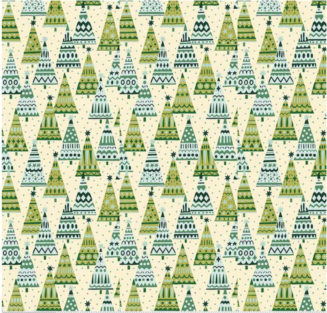 Festive Fair Frosty Forest A, Liberty Fabrics for Riley Blake, by the yard