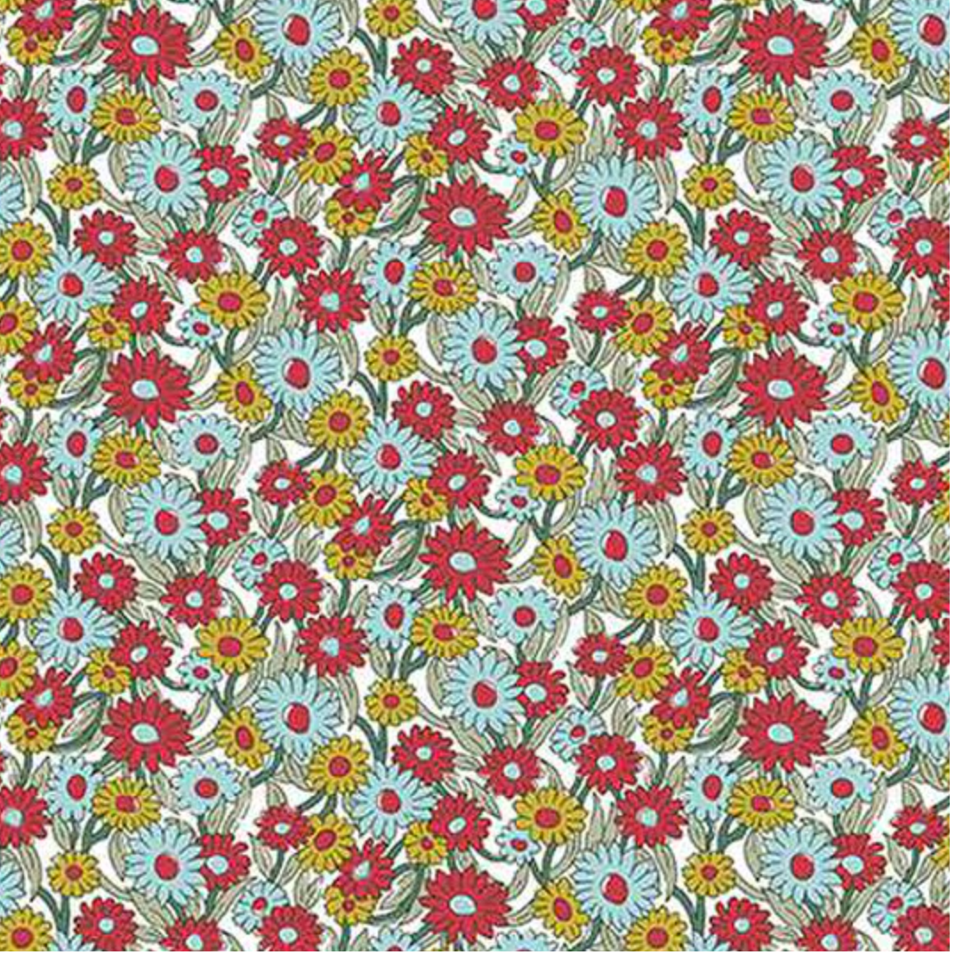 Liberty heirloom Collection 4 Marguerite Meadow C, Liberty Fabrics for Riley Blake, by the yard