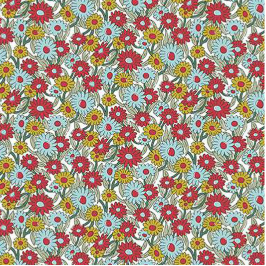 Liberty heirloom Collection 4 Marguerite Meadow C, Liberty Fabrics for Riley Blake, by the yard