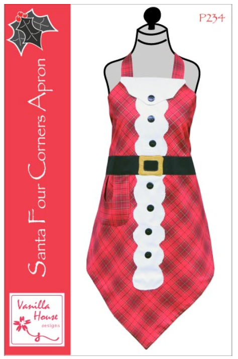 Santa Four Corners Apron Class, Friday 12/6 10:30-3:30pm $75.00