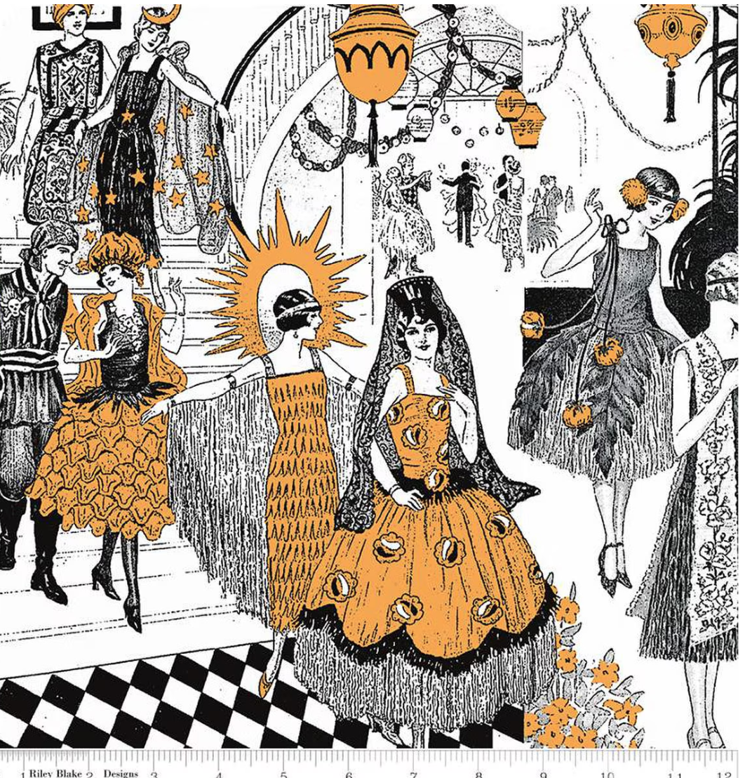 Costume Maker's Act II Costume Collage White from Riley Blake, by the yard