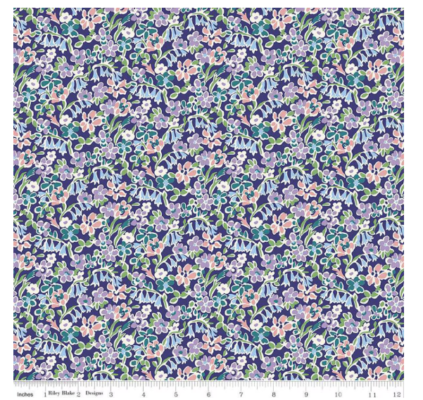 London Bouquet Regent Meadow B from Liberty Fabrics for Riley Blake by the yard