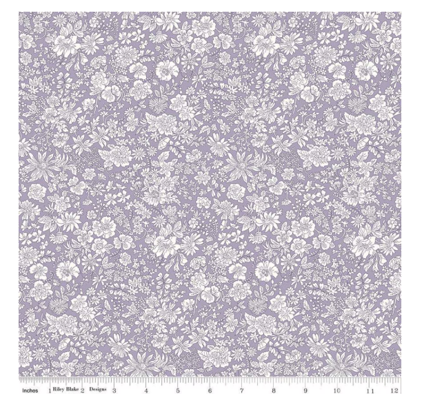 Emily Belle Mauve from Liberty Fabrics for Riley Blake by the yard