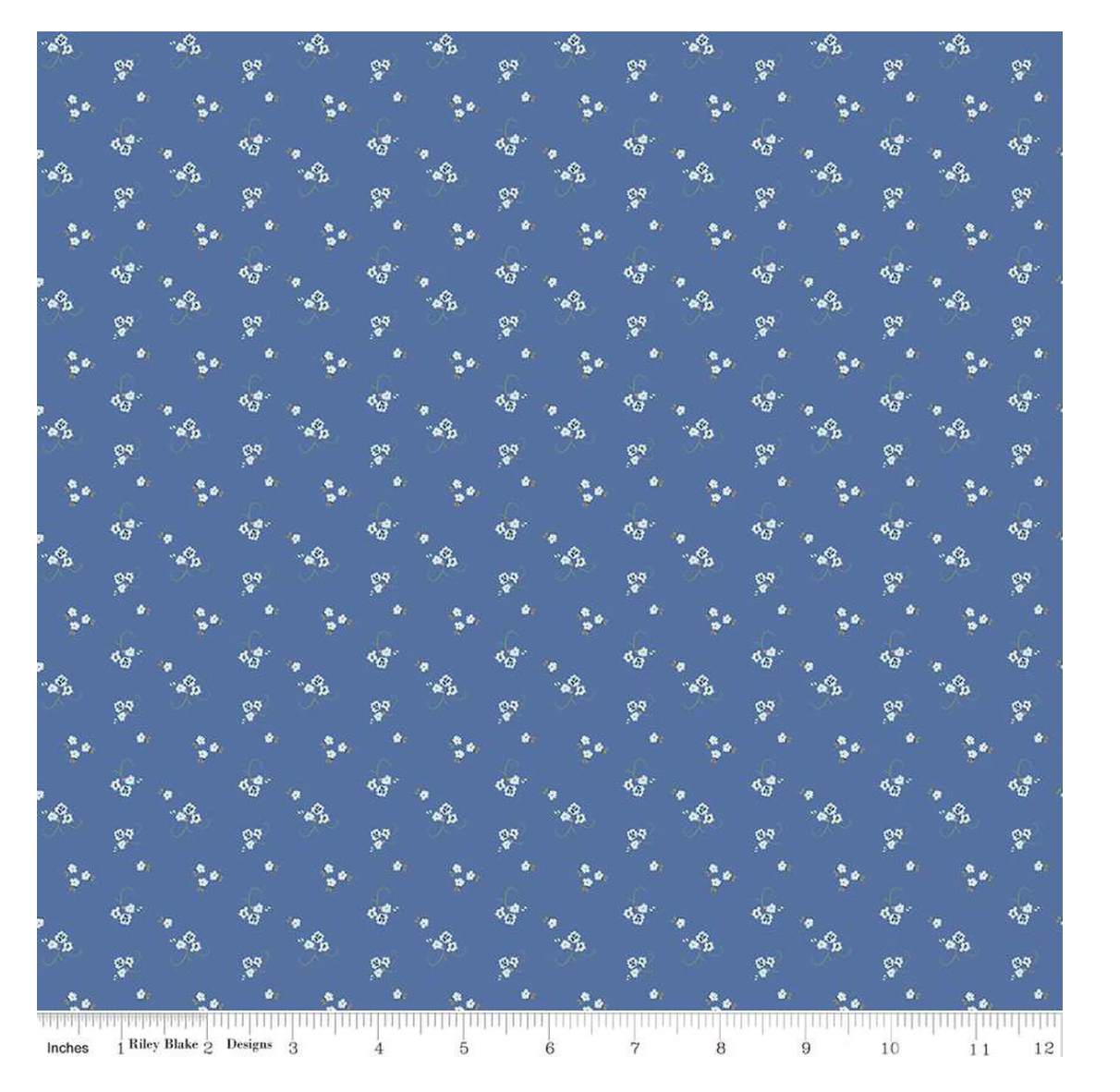 Bluegrass Charm Floral Blue from Riley Blake by the yard