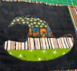 🎃 Reverse Appliqué, Quilt as you go Halloween Table Runner, Saturday 10/25, 11-4, All supplies included