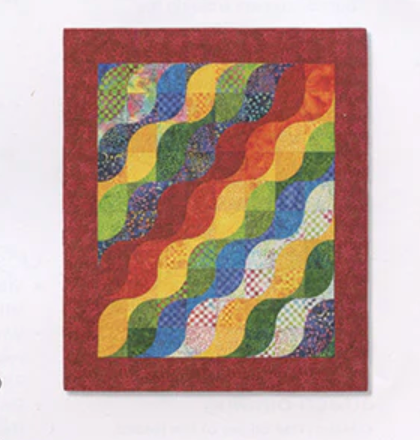 Drunkards Patch, Learn to Piece Curves and make this, River Path Quilt Top, two sessions, Friday July 24 and July 30, 5:30-8:30