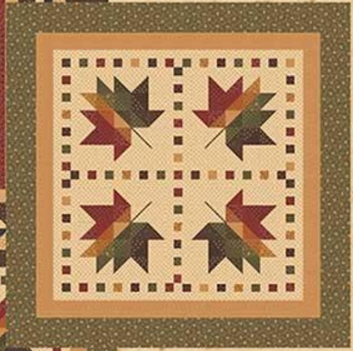 Flannel Season, Leaf Quilt Kit from Kansas Troubles