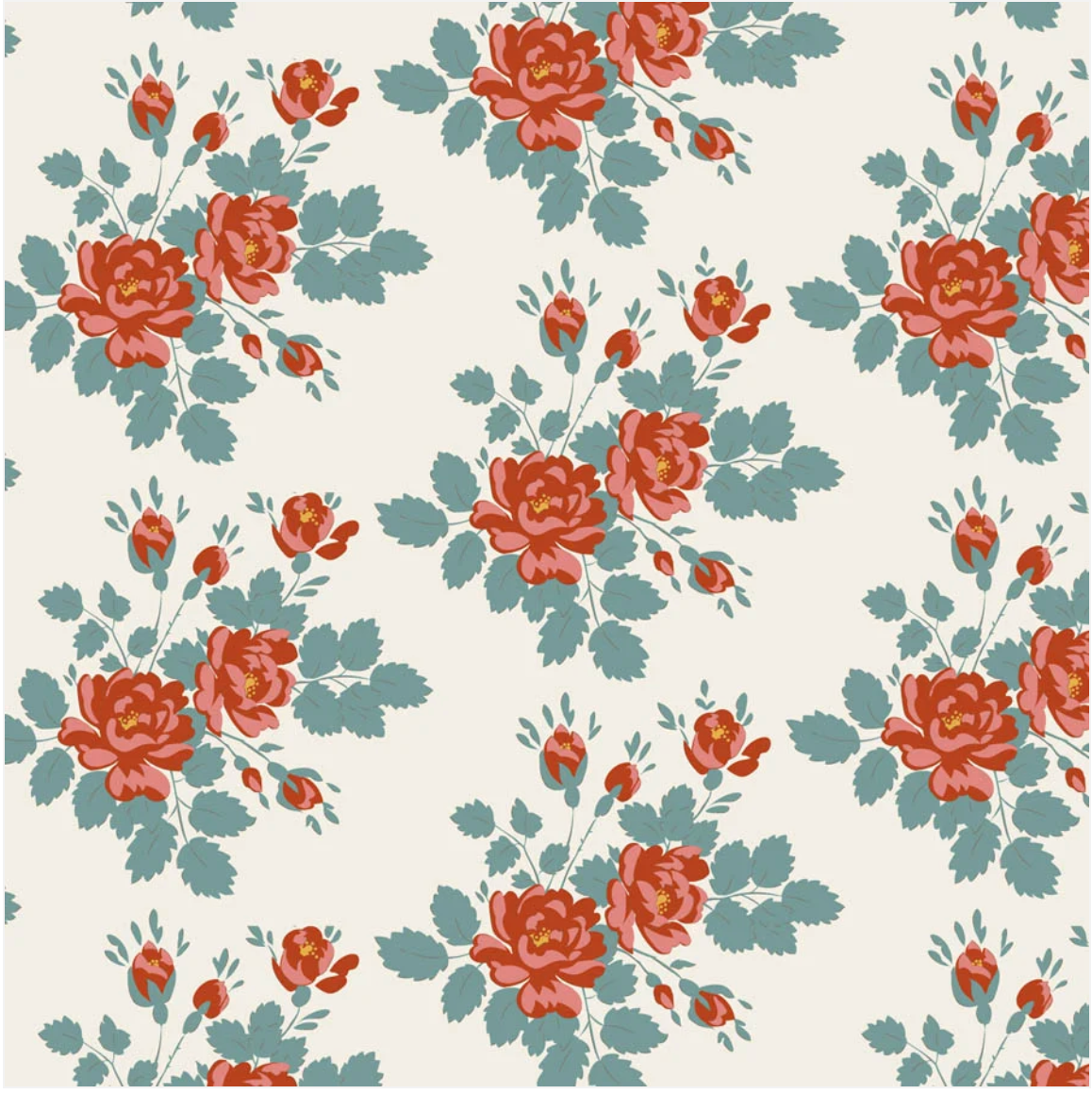 Pre Order Myrtle Teal - Village Life by Tilda Fabrics - (Preorder) fulfilled October 2026
