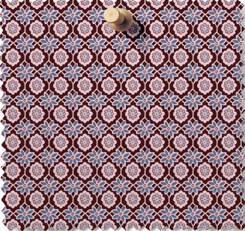 Pre Order Parlor Medallian- Chestnut Parlor Collection by the yard from August Ellery Fulfilled Sept 2026