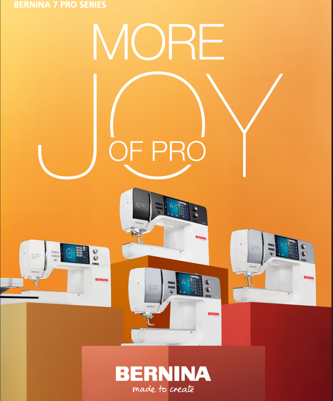 The B 990 and B 790 PRO: All about the Laser - Morphing, Applique and Binding and Embroidery, September 17, 2:45pm