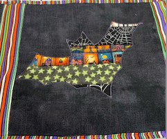 🎃 Reverse Appliqué, Quilt as you go Halloween Table Runner, Saturday 10/25, 11-4, All supplies included