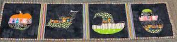 🎃 Reverse Appliqué, Quilt as you go Halloween Table Runner, Saturday 10/25, 11-4, All supplies included