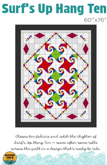 Surf's Up Hang Ten Digital Pattern Download 60'X76"