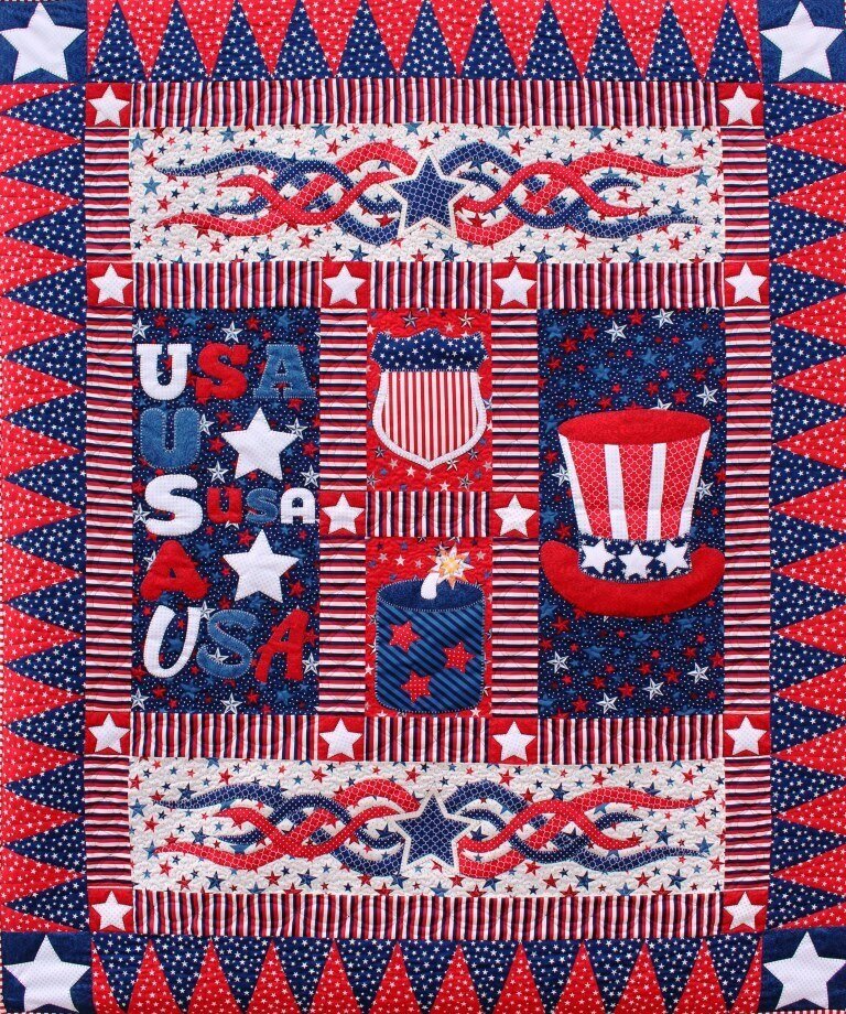 USA quilt pattern – North Shore Quilting