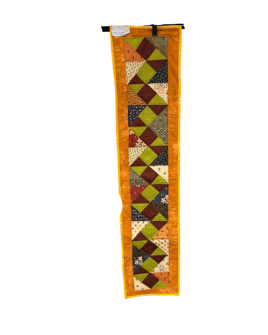 Kansas Troubles, Quilted Fall Table Runner. 13" X 54"