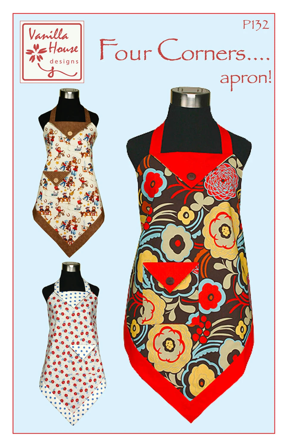 Four Corners Apron printed pattern