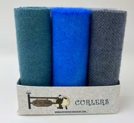 Wool Curlers 4in x 16in Ocean