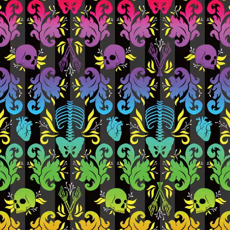 Perchlorate Damask Fatale Extra Wide by the yard 108"