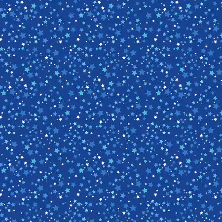 Blue Amazing Alphabet Digital Stars from Clothworks