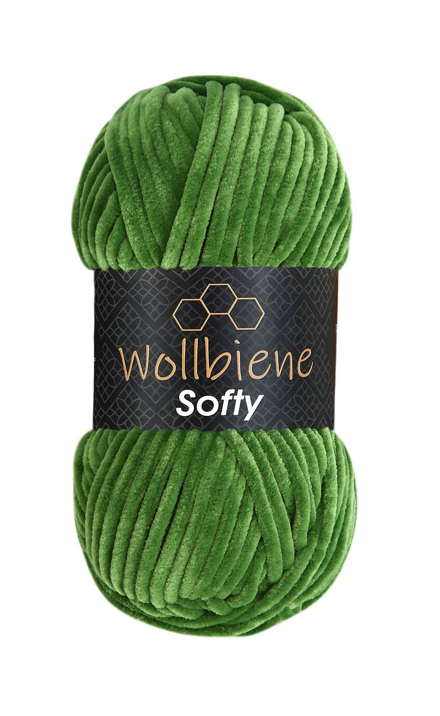 Wool bee softy chenille wool 100gr super bulky knitting: Turquoise 07