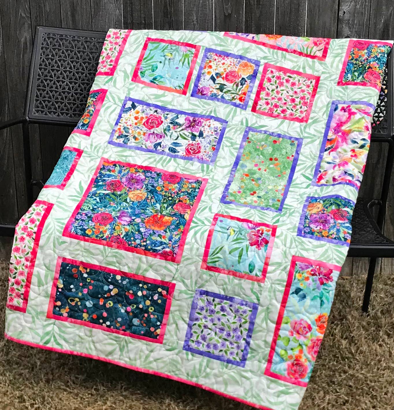 Fancy Frames Fat Quarter Quilt Pattern