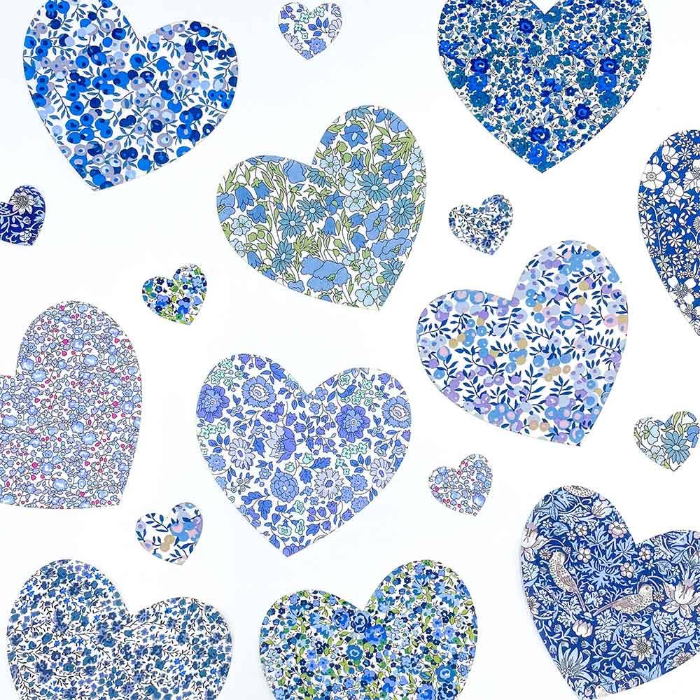 Pre-Cut Liberty Tana Lawn® Fabric Hearts | Craft Kits from Alice Caroline