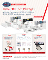 BERNINA 770 QE PRO E,  Sewing and Embroidery Machine free gifts with purchase through 8/31/26