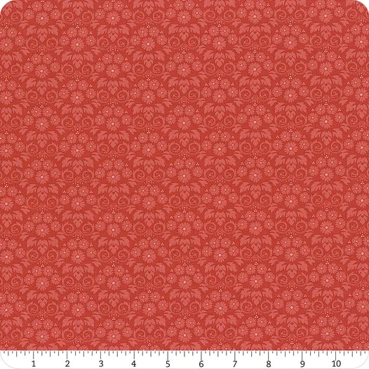 Bluegrass Charm Damask Red from Riley Blake by the yard