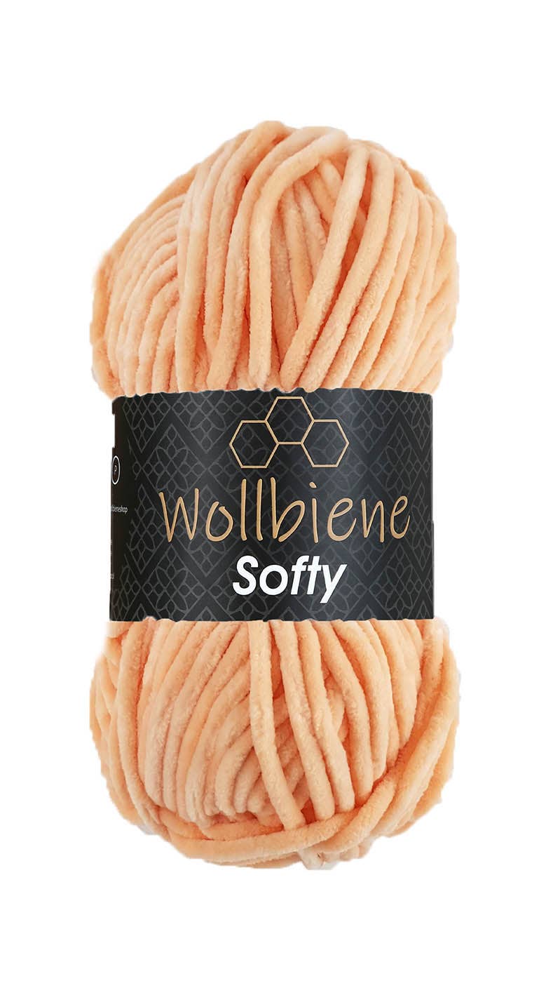 Wool bee softy chenille wool 100gr super bulky knitting: Turquoise 07