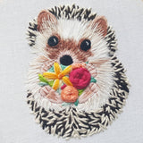 Hedgehog Embroidery Kit: Floss Card