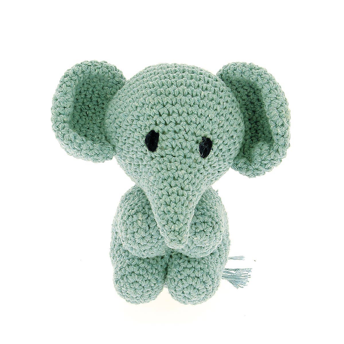 DIY Crochet Set Elephant Eco Barbante Spring