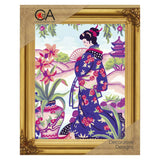 Tapestry Printed Kit Needlepoint Geisha Collection Dart