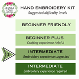 Hedgehog Embroidery Kit: Floss Card