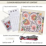 Cross Stitch Pillow Kit Floral Ornament Collection Dart
