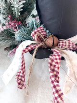 Primitive Frosty Hat Holiday Christmas Decor- Prim Check