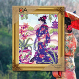 Tapestry Printed Kit Needlepoint Geisha Collection Dart