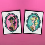 Cameo Doll: Brunette by Fluff Counted Cross Stitch Kit