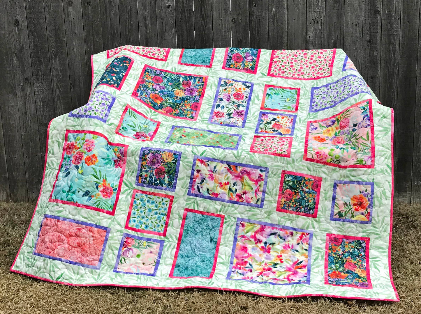 Fancy Frames Fat Quarter Quilt Pattern