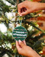 Needlepoint Ornament - Friendship Bracelet, Finished Product