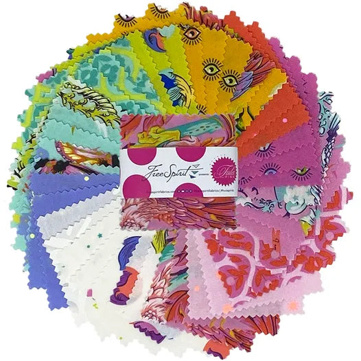 Legendary 2.5" Mini Charm Pack by Tula Pink, 42 pieces