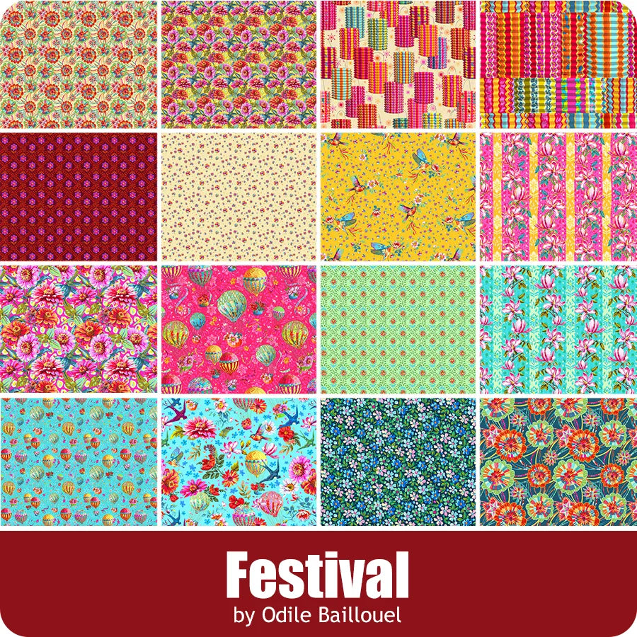 Festival Fat Quarter Bundle Odile Baillouel for FreeSpirit Fabrics