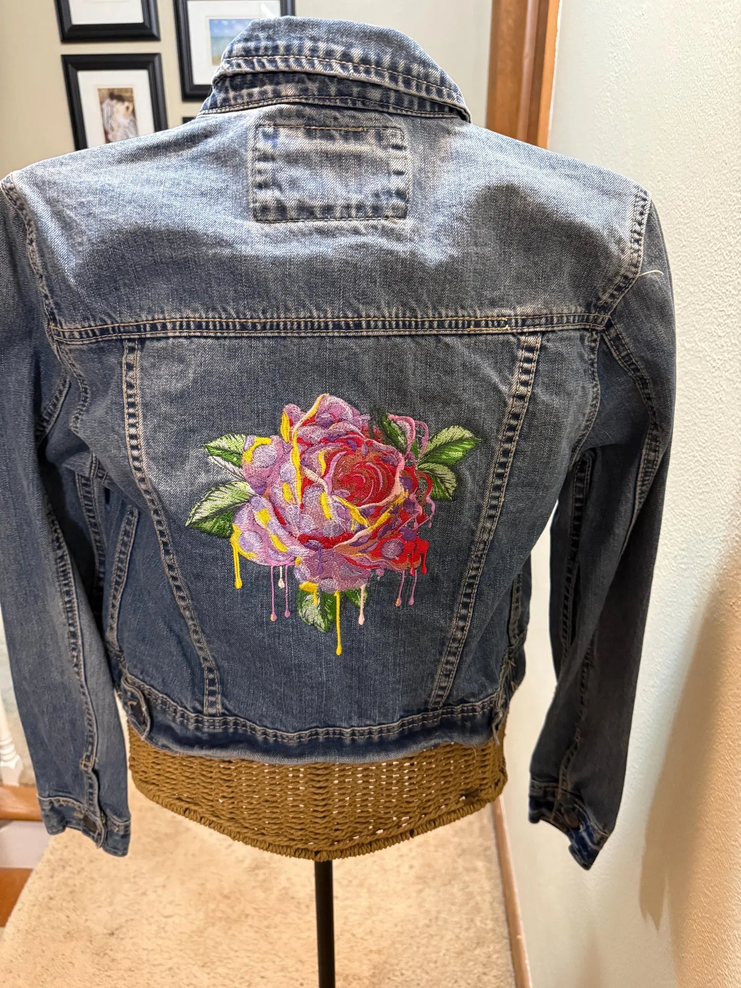 Embroidered Jean Jacket Class March 1, 10:30am-4:00pm