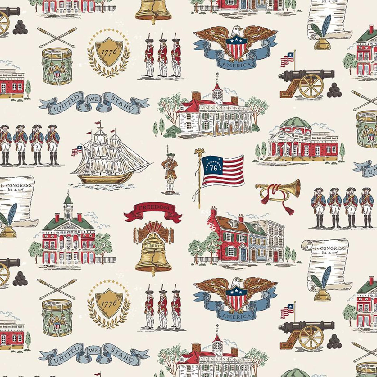 Independence Main Cream from Riley Blake by the yard