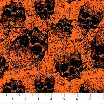 Frightful, skulls orange Patrick Lose for Northcott