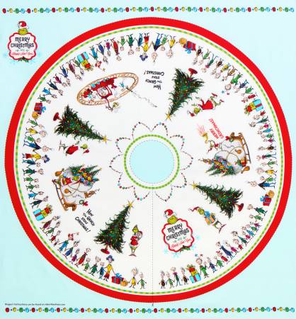 Tree Skirt Panel Holiday Dr. Seuss 46in
