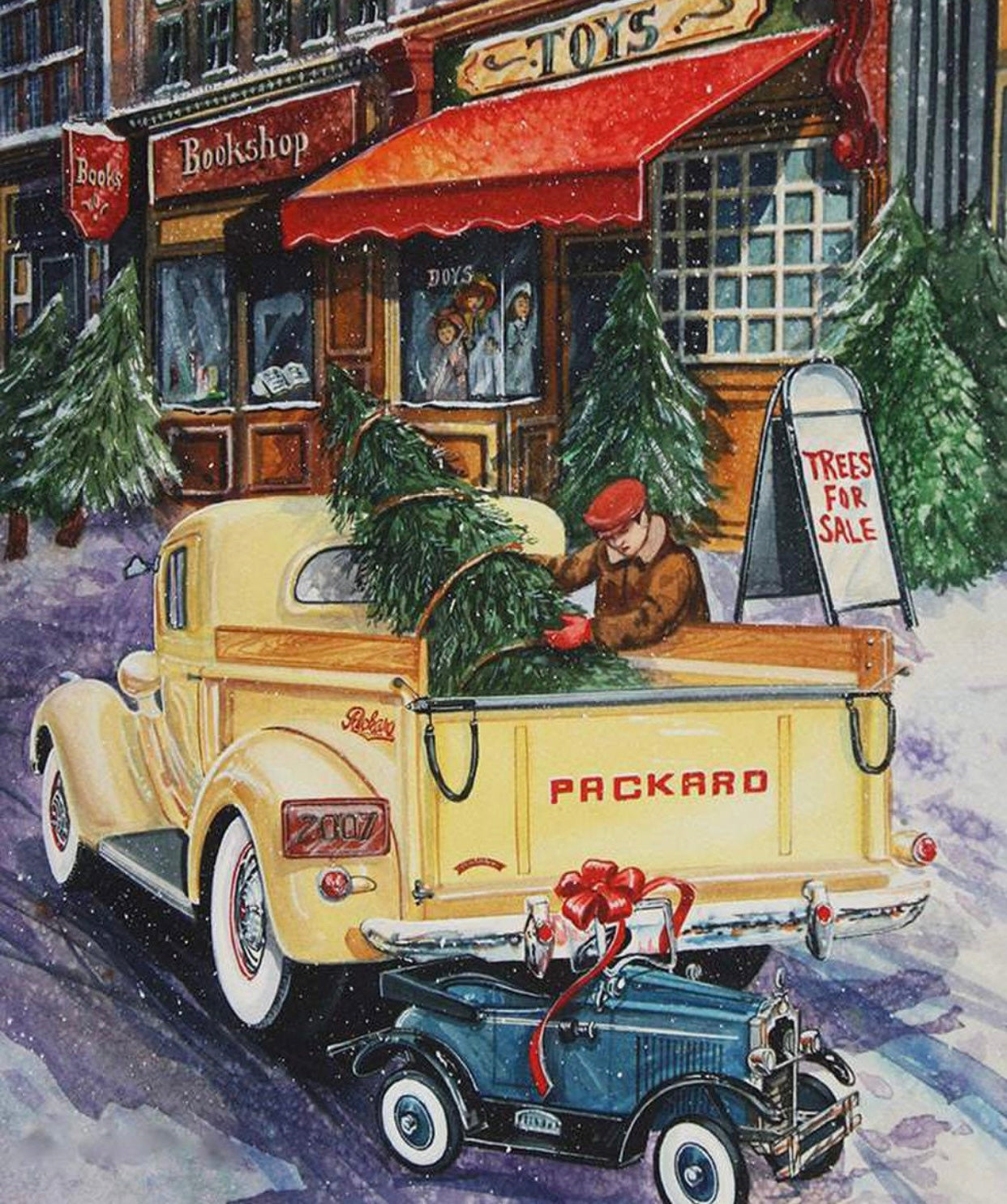 A Nostalgic Christmas Loading the Truck Panel