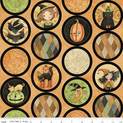 Halloween Whimsy Orange Circles by Riley Blake Designs