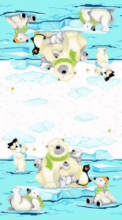 Aqua Burr The Polar Bear Double Border Susy Bee